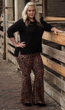 Leopard Flare Pants