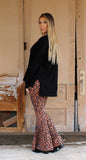 Leopard Flare Pants