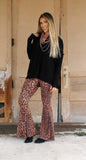 Leopard Flare Pants
