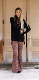 Leopard Flare Pants