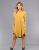 Addictive Dress-Mustard
