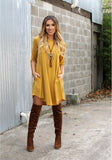 Addictive Dress-Mustard