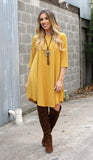 Addictive Dress-Mustard