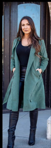 Olive Green Trench Coat