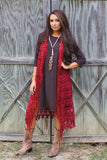 Captivating Crochet Long Vest