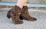 Can't Get Enough Leopard Fringe Boots
