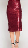 Sequin Pencil Skirt