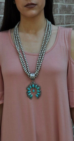 Squash Blossom Long Necklace