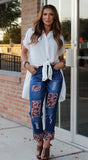 Football Boyfriend Jeans