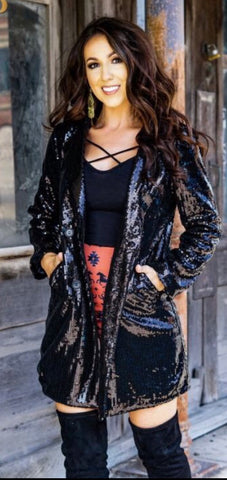 Dazzling Sequin Blazer