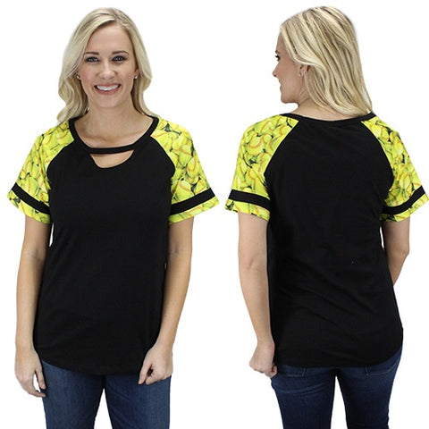 Softball Keyhole Top