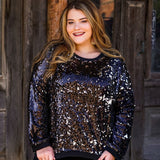 Black Sequin Top