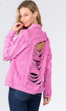 Pink Denim Jacket
