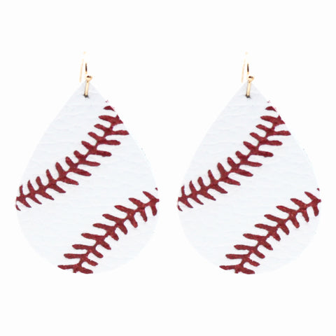 Baseball Leather Earrings