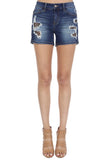 Judy Blue Distressed Shorts-with Leopard