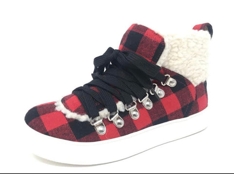 Very G Buffalo Plaid Shoes