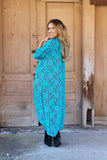 Crazy for Lace Duster-Turquoise