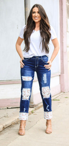 Baseball Boyfriend Jeans