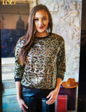 Cheetah Sequin Top