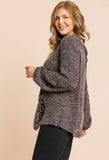 Ash Brown Distressed Sweater