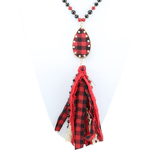 Buffalo Plaid Necklace