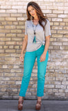 Turquoise Jeans