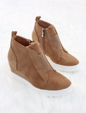 Camel Zoey Wedge Sneaker