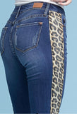 Judy Blue Leopard Side Stripe Jeans