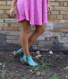 Trendy Turquoise Boots
