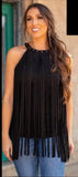 Studded Fringe Sleeveless Top