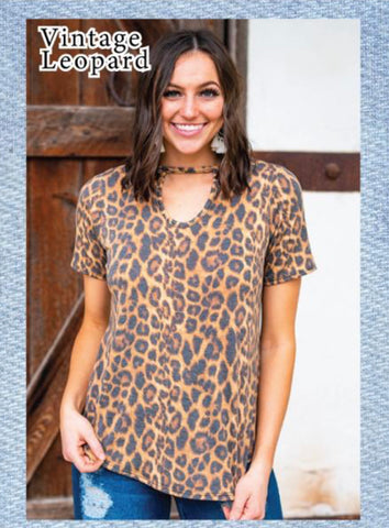 Vintage Leopard Top