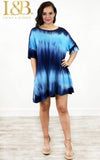 Tally Me Up Tunic-Aqua Tye Dye